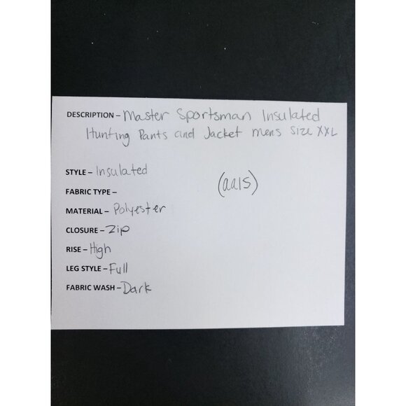 Master Sportsman XXL Camo Jacket & Pants Set With Pockets Rugged Outdoor Gear Fa - Picture 13 of 14